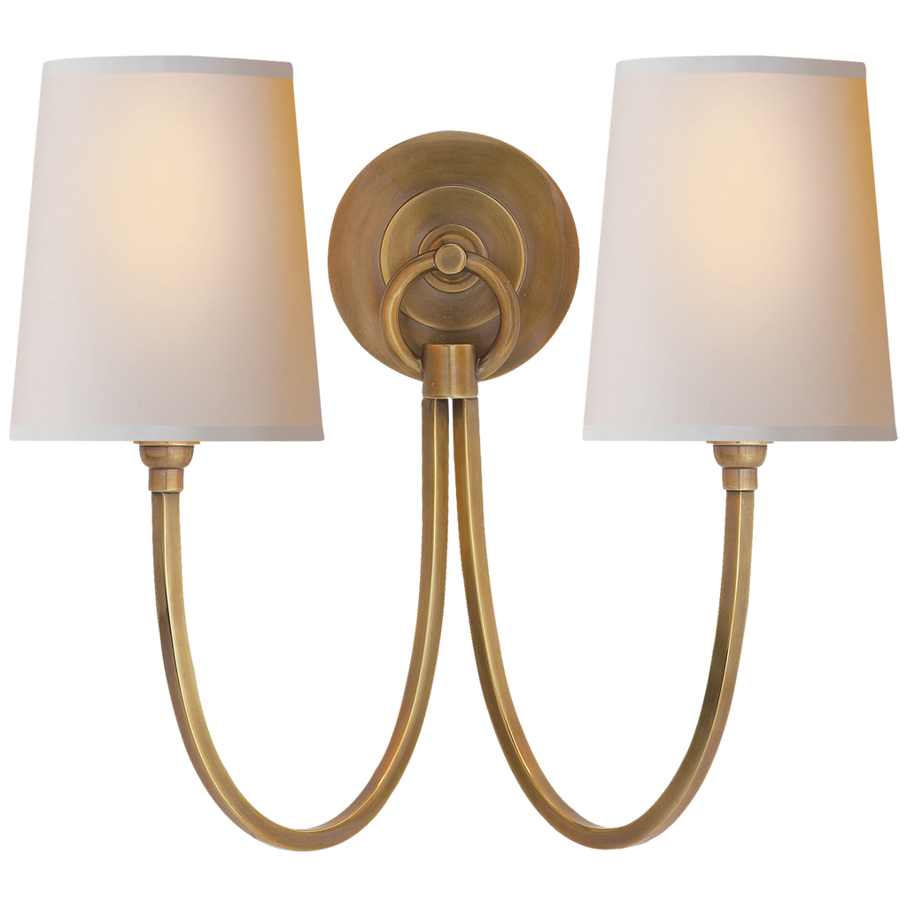 Reed Double Sconce
